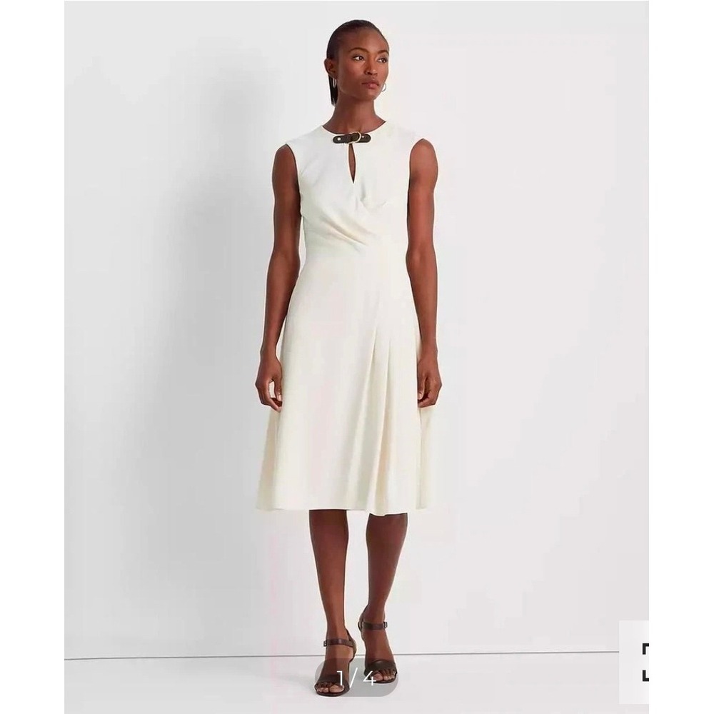 nwt Lauren by Ralph Lauren size 0 cream dress